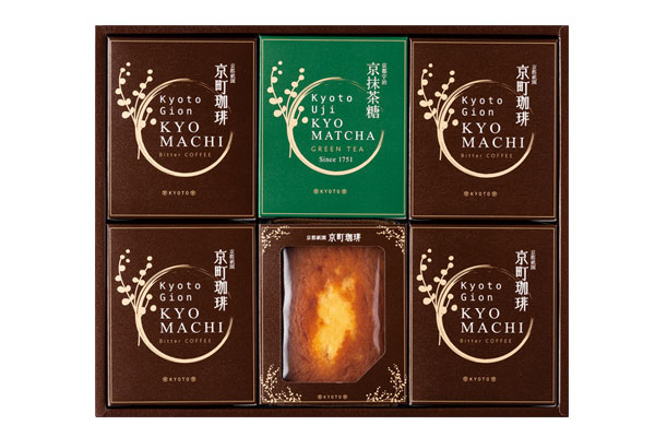 株式会社中央京町ビター珈琲&パウンドケーキ・京抹茶糖セット